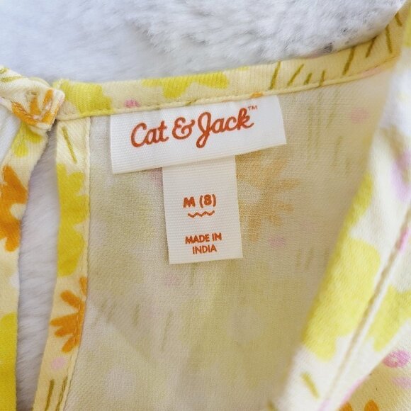 Cat & Jack, Girls' Short Sleeve Tiered Woven Shirt, 3KIDF-O - Picture 4 of 4